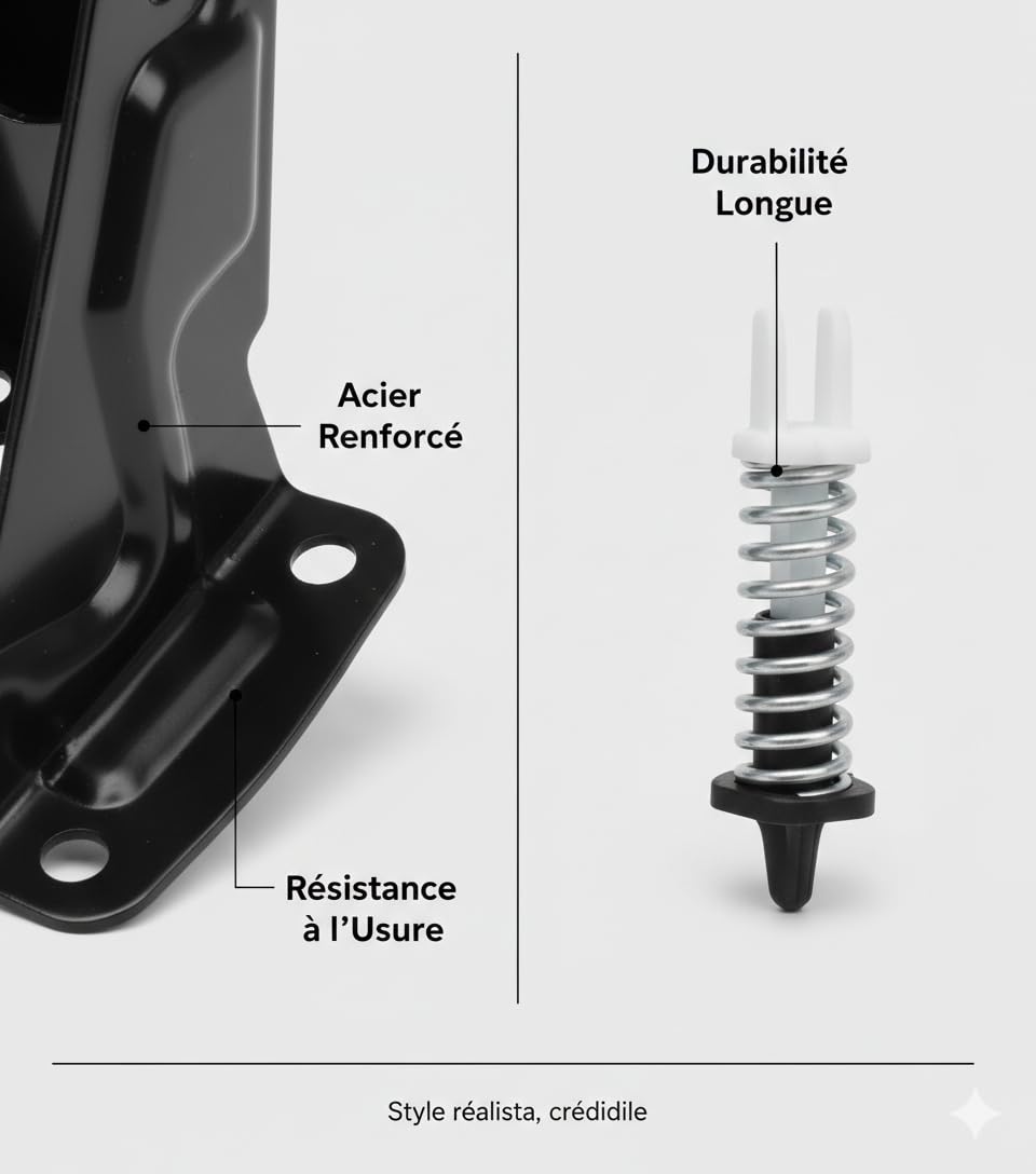 Pédale d'Embrayage avec Guide en Plastique et Support, Compatible avec Opel Vivaro, Renault Trafic 2, Nissan, Modèle C4 Picasso Berlingo Dispatch 7701053596 7701208109