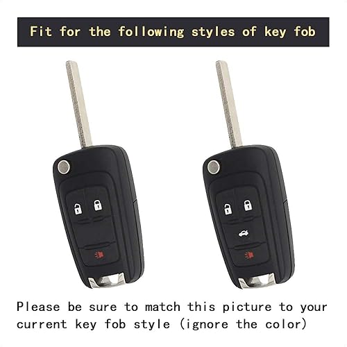 Miniatura 4 de TANGSEN Funda para llavero con tapa para Buick para Chevrolet para Chevy para GMC 3 4 botones entrada sin llave accesorios de control remoto