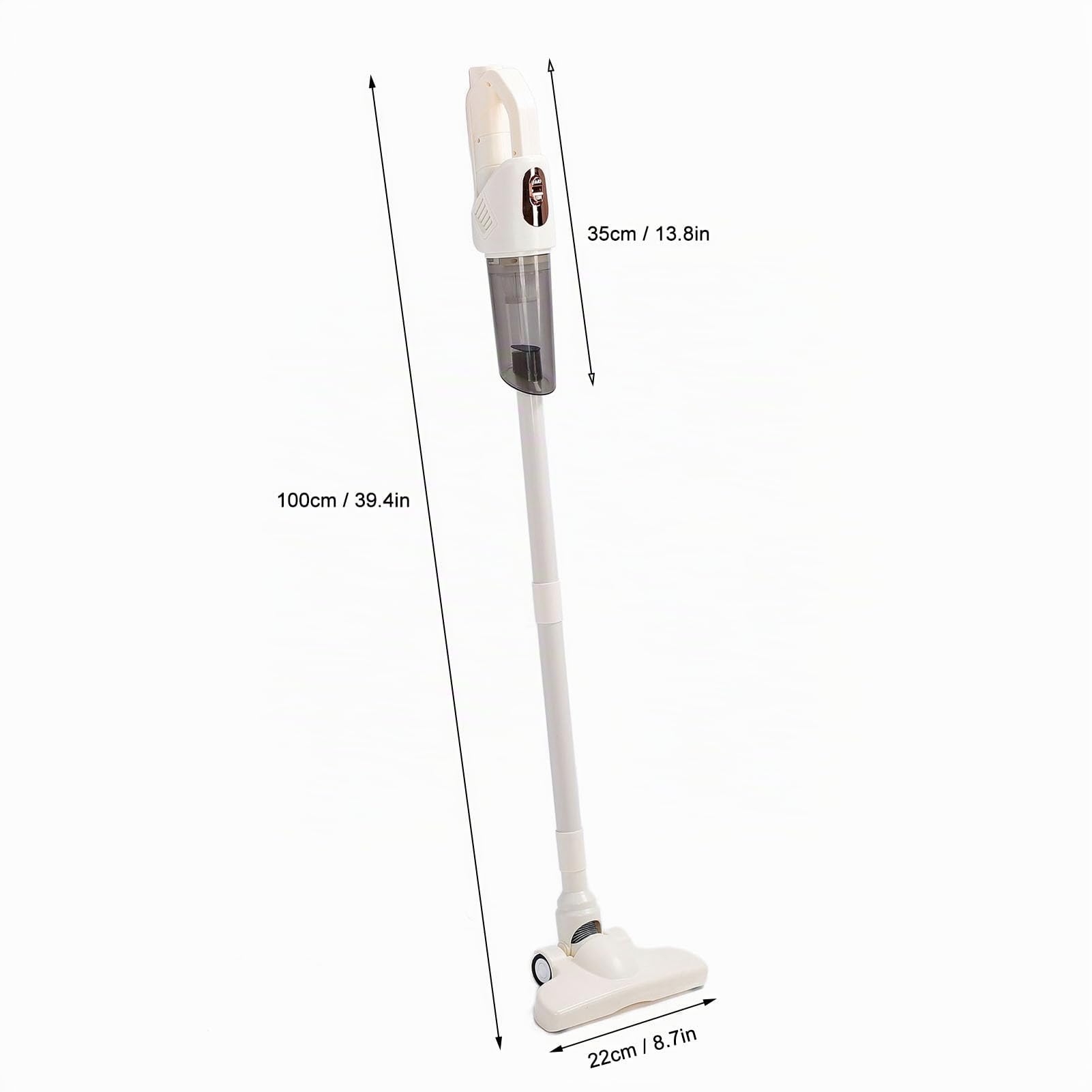 Aspirateur à Bâton Puissant, Aspirateur Vertical Portatif Portatif, Brosse Rotative à 270 Degrés pour Tapis et Poils d'animaux