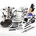 Amazon.com: Essential Home Total Kitchen Cookware, Utensil 83 Pc Combo ...