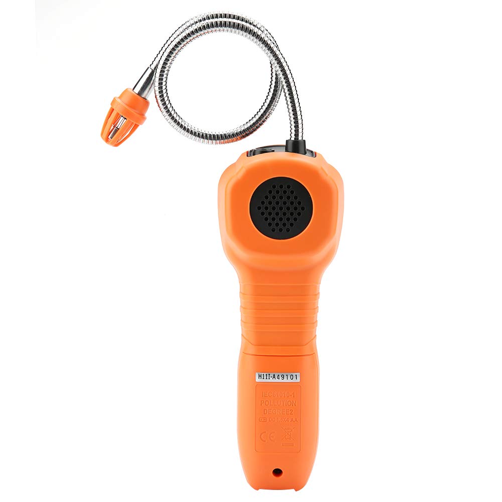 Fafeicy PM6310 Detector de Fugas de Gas Portátil de Alta Precisión Probador Preciso de Gas con Alarma de Luz Sonora para Natural Metano Propano Butano Hidrógeno Monóxido de Carbono