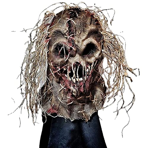 DKaony Halloween Scary Face Cover, Horror Mask for Adults Realistic Halloween Fancy Dress Cosplay Costume Props