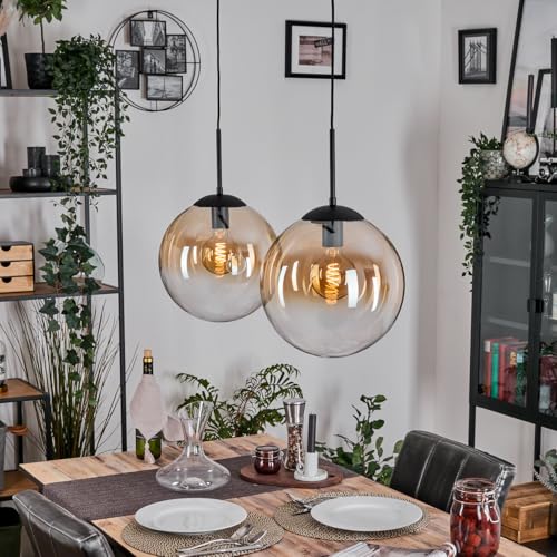 Lampe à suspension Gastor pour illuminer vos repas chaleureux autour de la table de cuisine