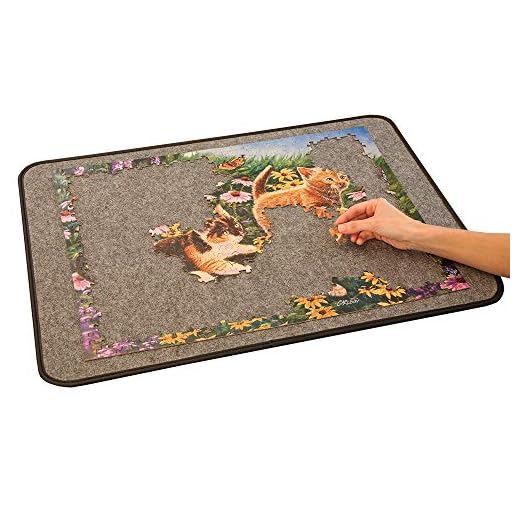 Bits and Pieces - Easy-Move Jigsaw Puzzle Pad - Medium 21" x 29" - Holds up to a 1000 Piece Puzzle - Lightweight Puzzle Storage System