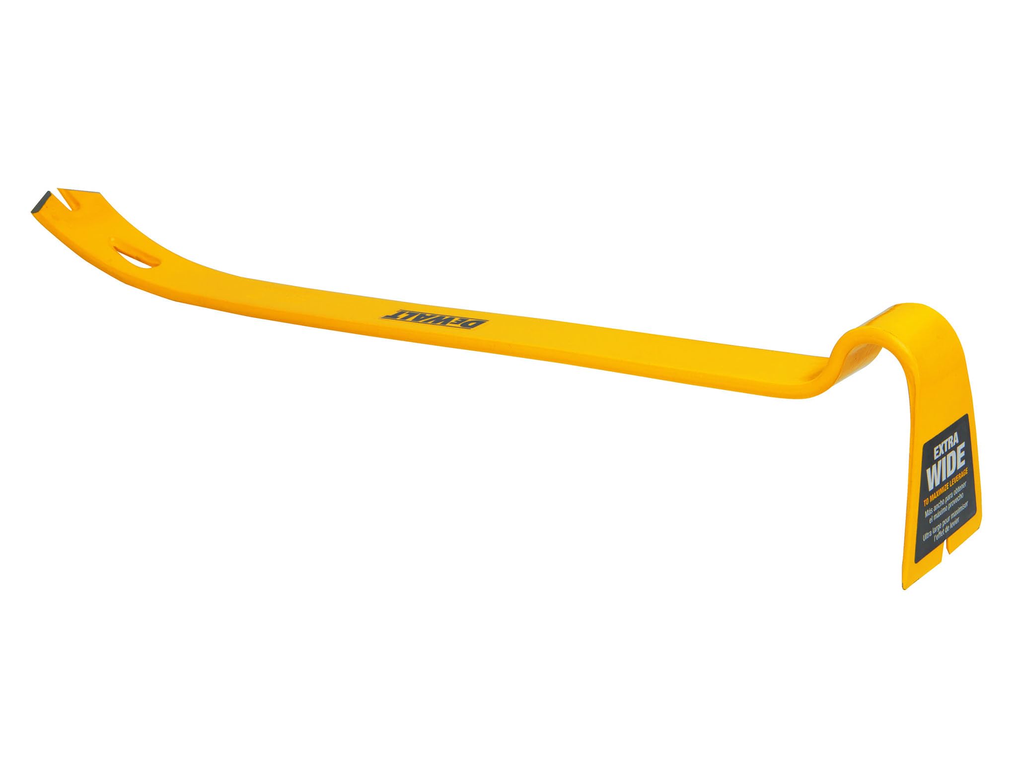 DeWALT Hand Tools Flat Pry Bar 530mm 21in Multiple Nail Pullers DHT155528