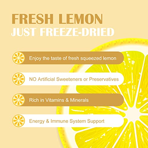 Grelim SAMPLE_SKU_5817 Lemon Powder 11.30 Oz, 100% Lemon Juice Freeze Dried Powder, Filler Free, Gluten-Free, Rich In Natural Vitamin C Fresh Squeezed Lemon Flavor Great For Beverages, Smoothies 320G thumb #3