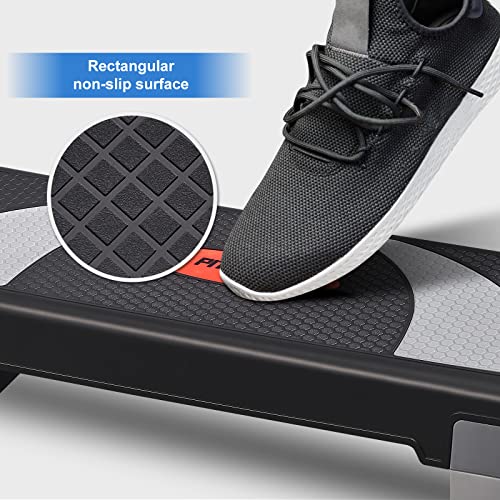 PITHAGE Step Up Exercise Platform Adjustable Step Platforms for Workout Non-Slip Stepper Aerobic Exercise Stepper for Fitness (B)