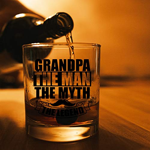 Agmdesign,The Man The Myth The Legend Whiskey Glass Gifts For Grandfather, Papa, Him, Dad, Husband, Coworker, Friend, Boss, Birthday Gifts #TOP3