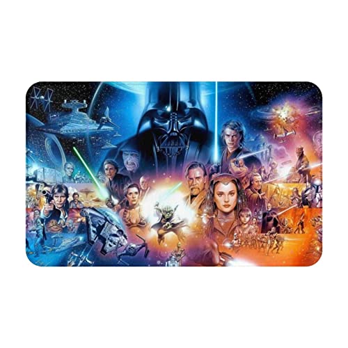 スターウォーズ 滑り止め絨毯タイルマット 四季通用ふわふわフランネルラグ 防湿子供部屋用防臭マット 80cm X 50cm
