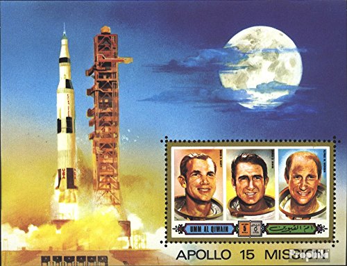 Prophila Collection UMM al Qaiwain Block 42 (Completa Edizione) 1972 Apollo 15 (Francobolli per i Collezionisti) Spazio
