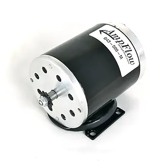 AmpFlow G43-500-M Brushed Electric Motor, 150W, 12V, 24V or 36 Volts DC, 3300 RPM