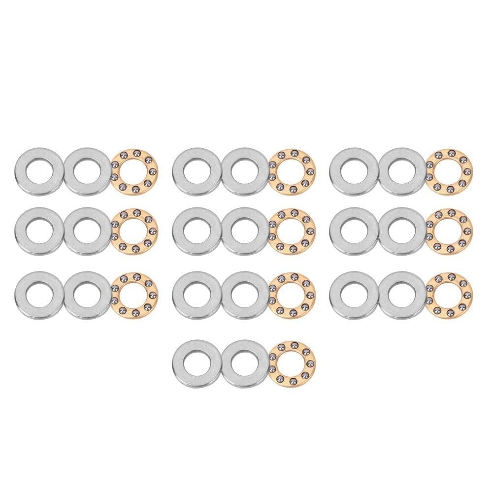 4 Roulements à Billes Miniatures F5-12M - 5mm Alésage, 12mm Diamètre Extérieur, 4mm épaisseur