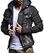 Produktbild Leif Nelson Herren Jeansjacke Kapuzen Jacke Hoodie Sweatjacke Freizeitjacke LN5755; Größe XL, Anthrazit
