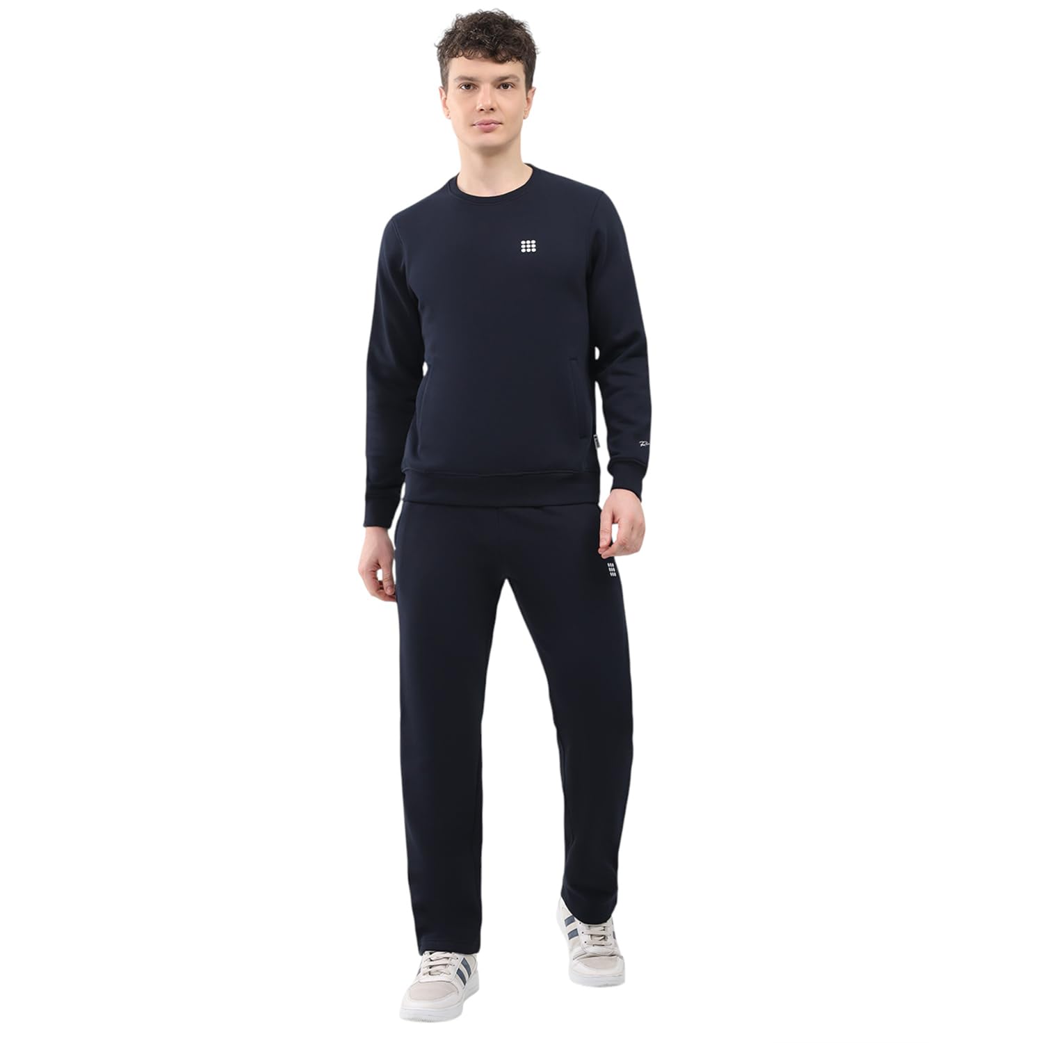 rock.it Men’s Regular Fit Round Neck Sleeveless Solid Tracksuit | Comfortable Fit | Soft Warm Fabric | Stylish Athletic Winter Wear for Men Navy Blue XXL (Pack Of 1)-picture-10