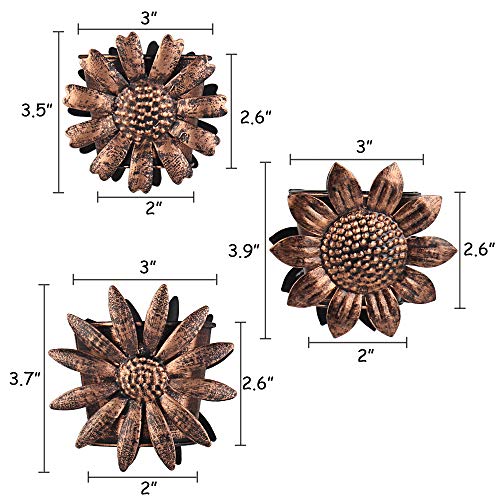Mannsfy Rain Gutter Chains Outdoor Downspouts Diverter Metal Decorative Sunflower Decor For Garden, 8.5 Ft #TOP2