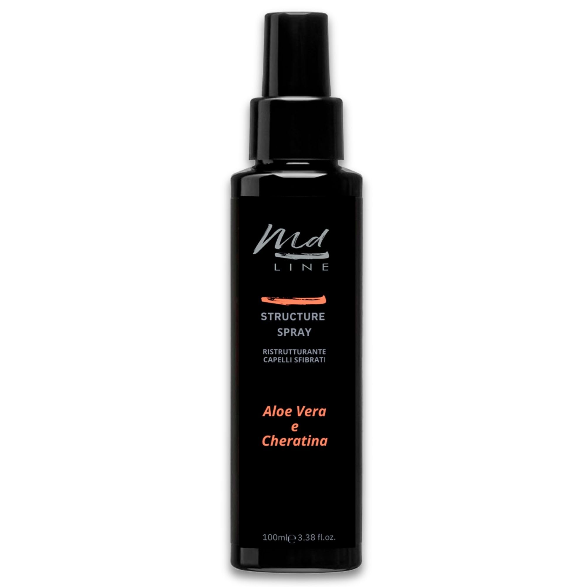 Acondicionador Sin Aclarado Spray Tratamiento Desenredante para Cabello Dañado con Queratina Reparadora Antiencrespamiento con Argán y Aloe Efecto Alisante, Brillante y Nutritivo