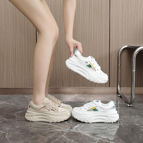 Women Chunky Platform Sneakers Breathable Cutout Walking Shoes Casual Summer Non Slip Soft Sole Sneakers4