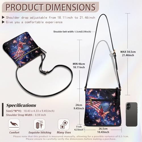 Image of Leather Purses for Women, Leather Hobo Bags for Women Travel Sling Purse Triple Zippered Pockets Shoulder Bag
