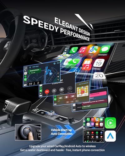 Image of OTTOCAST Mini Cube 3.0 USB C Wireless CarPlay & Android Auto Adapter 2026- Plug & Play, Fast Auto-Reconnect (Silver)