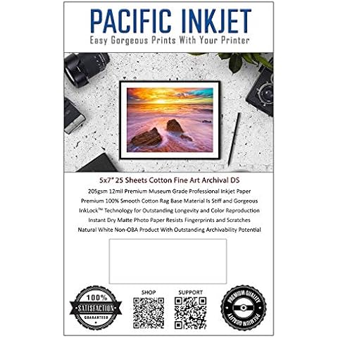 Pacific Inkjet 5x7 Cotton Paper Cover