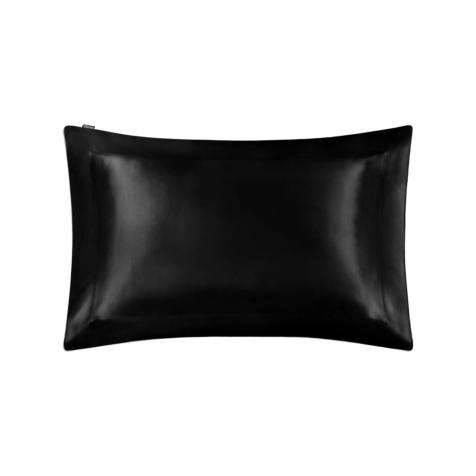 Cooling pillowcase, Silk Pillowcase Oxford Envelope Closure Multicolor Multiple Sizes Hair Skin Health(Black,40x70cm)