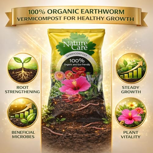 Image of DIVINE TREE Organic Vermicompost for Plants 15kg - Nutrient-Rich Earthworm Compost Manure & Soil Conditioner for Soil Health, Root Growth & Plant Strength in Indoor Pots, Vegetables & Terrace Gardens