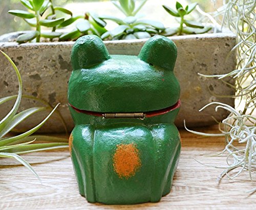 Amazon.co.jp: アジアン雑貨 バリ雑貨 ♪カエルのパカッと小物入れ
