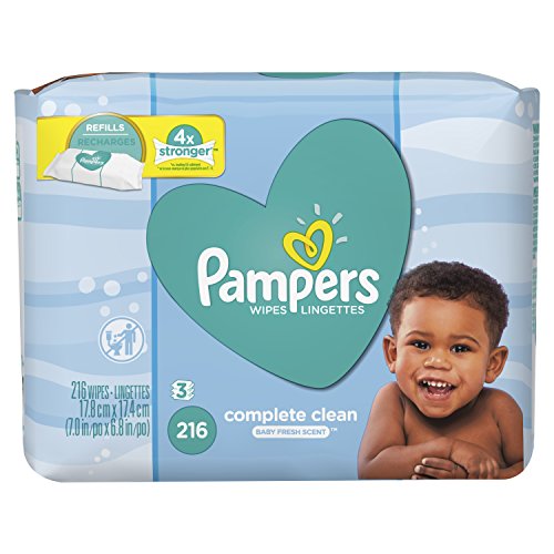 pampers baby wipes complete clean scented