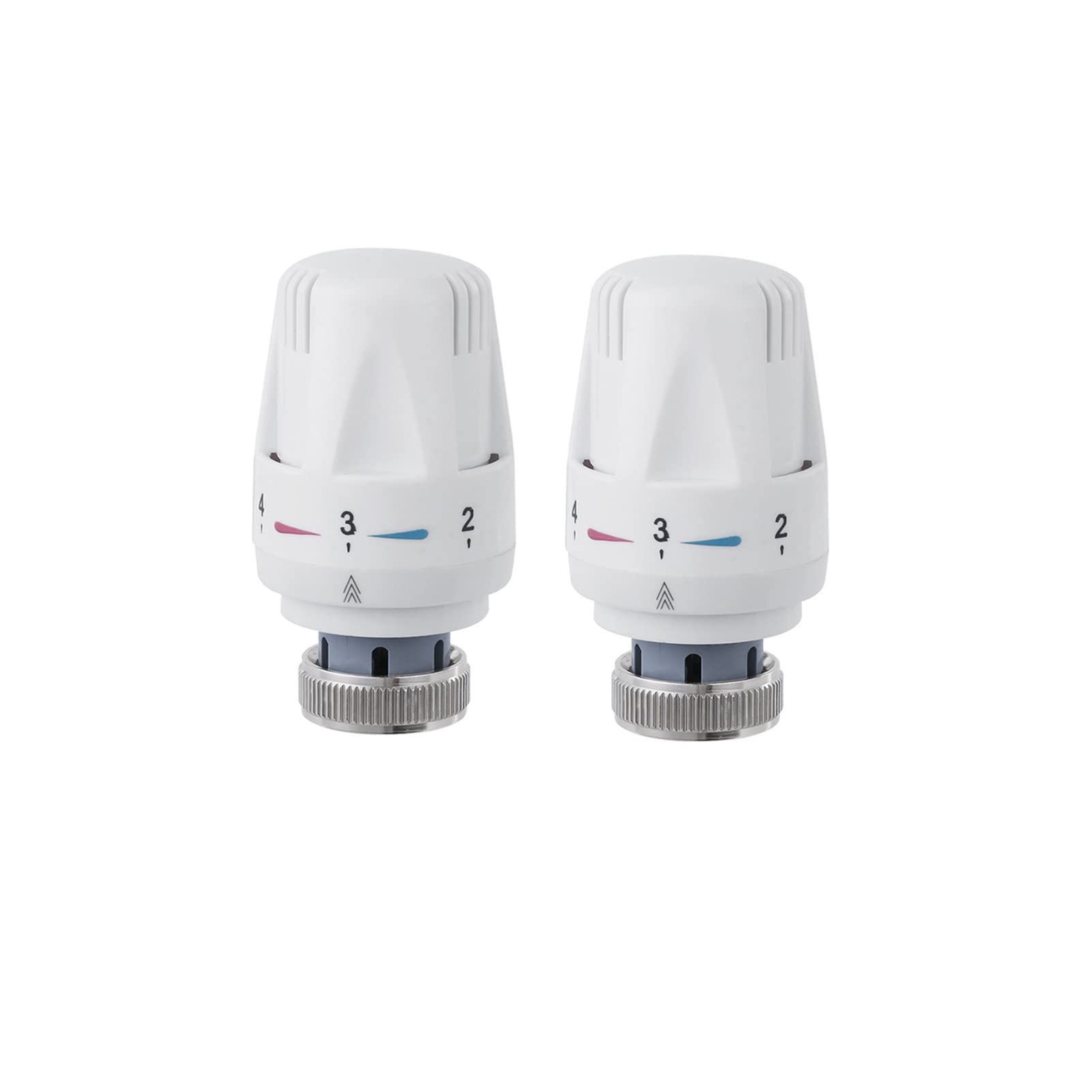 Qiumi Thermostatic Radiator Valve, Professional TRV Thermostat Head Radiator Thermostat Head M30 x 1.5 Radiator Valve Replacement Head Radiator Valve Thermostat Valve for Home Office