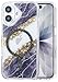 Teayoha Glitter Case for iPhone 17, Luxury Shiny Bling Sparkly Phone Cover, Wireless Charge Compatible with MagSafe,Cute Marble 3D Gold Foil Accents Clear Cover for Women, Girls - Black