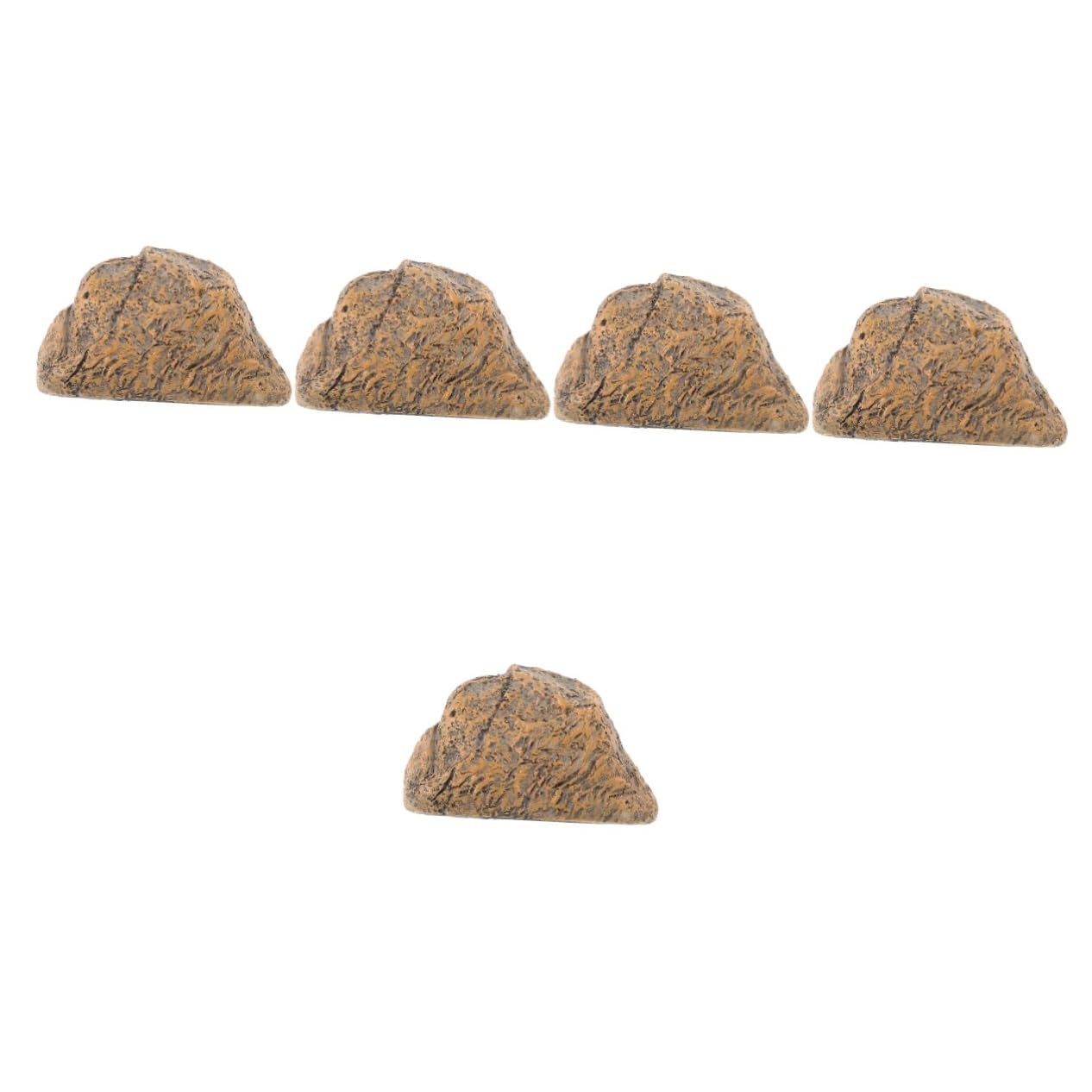Veemoon 5pièces Boîte De Rangement Clé Forme De Pierre Décorative Cache Clé Extérieur Réaliste Boîte De Stockage Pour Jardin Et Cour Accessoire De Sécurité