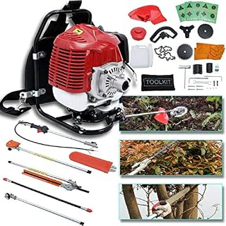 SuxiDi 6 in 1 Petrol Hedge 52cc Trimmer Grass Pruner Chainsaw Trimmer Brush