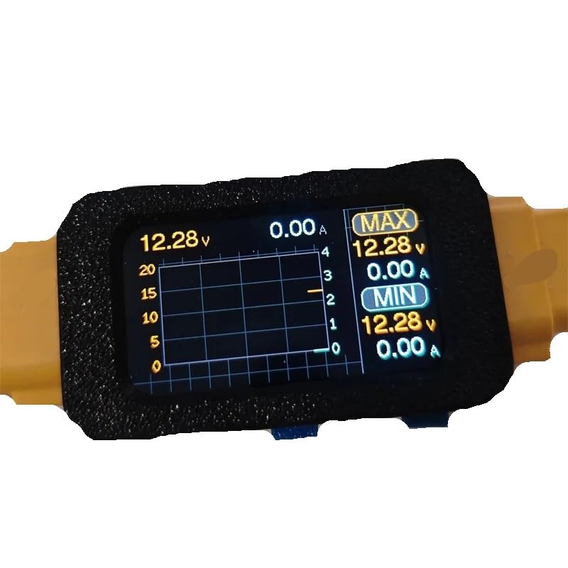 Contatore Energia XT60 Bidirezionale Schermo 1,47 | tensione misurabile max 36V/70V,per monitoraggio energia aereo(Max voltage 36V)