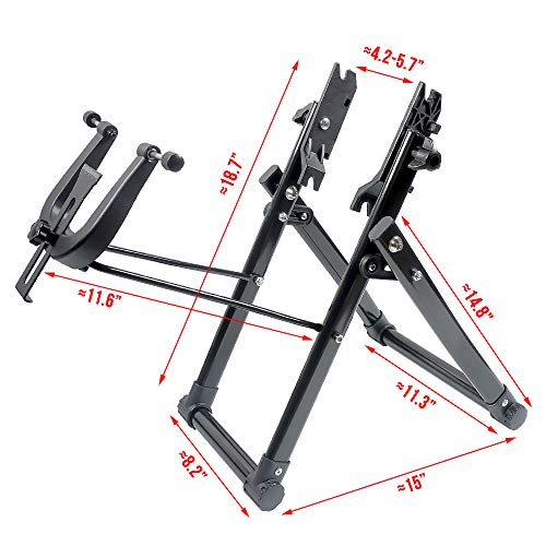 Zxmt Wheel Truing Stand Simple Convenient Bike Truing Stand, Home Foldable Bicycle Repair Maintenance Support Tool Accessory For 16 Inches - 29 Inches 700C Wheels #TOP2