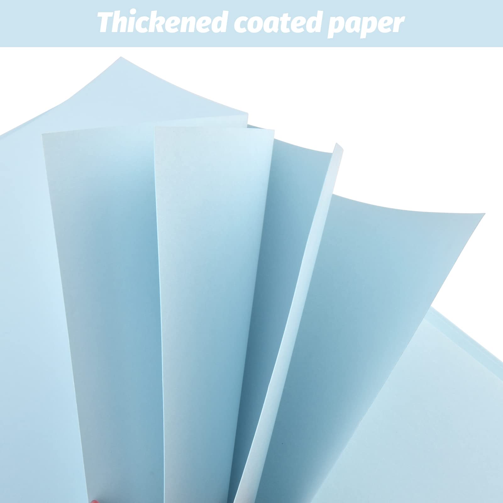 Gotideal 30,5 x 30,5 cm Scrapbook-Album mit 10 metallischen Markern, 80 Seiten, Bastelpapier, Fotoalbum für Hochzeit und Jahrestag, Familienfotoalbum mit Scrapbooking-Aufklebern, Ecken (blau)