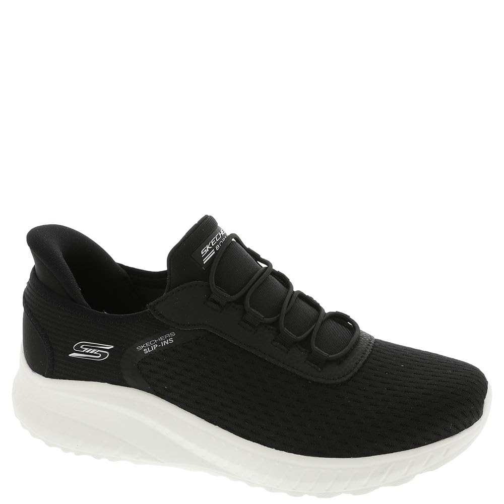 Skechers Women's BOBS Squad Chaos, Black Mesh, 4.5 UK