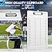 Achiwish Football clipboard for Coaches, Premium Football White Board for Coaches, Waterproof Football Dry Erase Board for Coaches, Double-Sided Football clipboard with Tactics Field & Lineup Planner