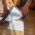Anti Slip Rug Stopper Hook and Loop Sticky Rug Tape Gripper for Hardwood Floors (White, 5X5 inch)