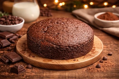 Image of MOM'S BAKERY Lavender Cake 250g | Soft & Moist Lavender-Infused Sponge Cake | Added Sugar & Butter, Vegan, Freshly Baked Bakery Style Dessert | Made with Premium T45 Flour | Fresh Home Baked | No Egg, Vegetarian | Perfect for Tea Time & Snacking, Ready To Eat