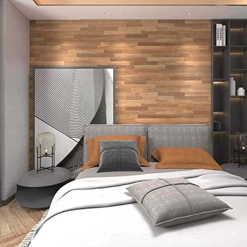MelunMer Wood Peel and Stick Wallpaper Wood Plank Contact Paper 15.7”×118” by MelunMer - Used condition - Image 3