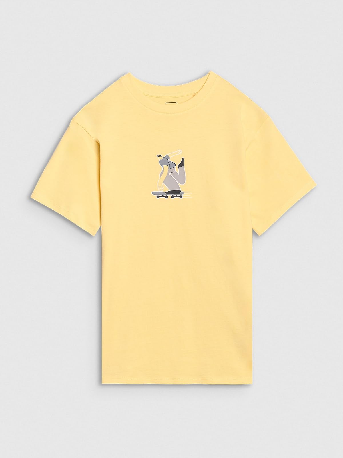 4F T-shirt oversize z nadrukiem chłopięcy