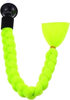 BESPORTBLE Capacete Trança Peruca Trançada Decalques Da Motocicleta Capacete Da Motocicleta Feminino Rabo De Cavalo Acessórios Da Motocicleta Capacete Tranças Rabo De Cavalo Fibra De