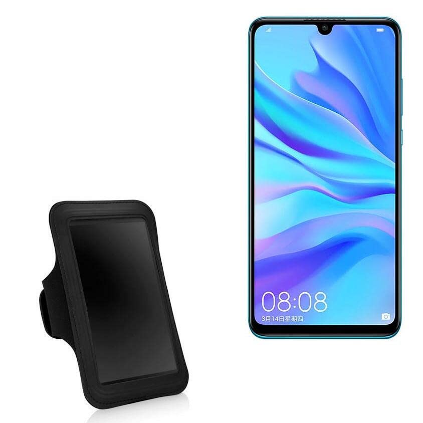 BoxWave Case Compatible with Huawei nova 4e - Sports Armband, Adjustable Armband for Workout and Running for Huawei nova 4e - Jet Black