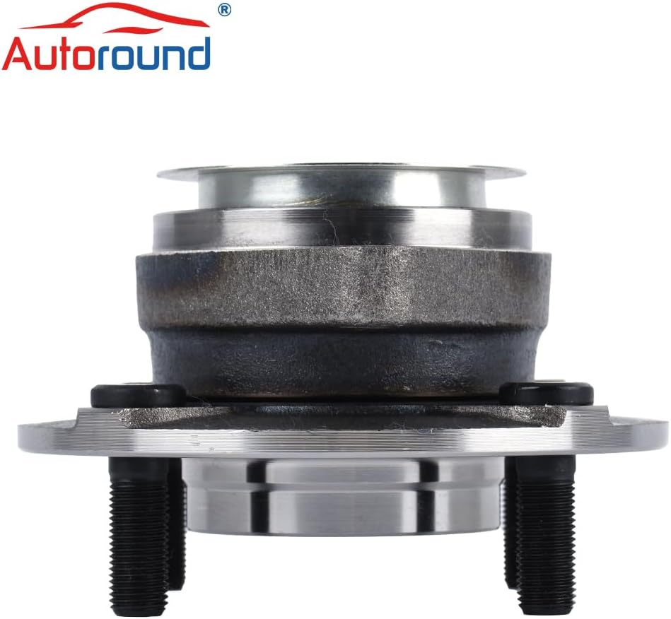 Autoround Pair 513308 Front Wheel Bearings and Hub Assembly Compatible with Nissan Versa 2007 2008 2009 2010 2011, 4Lugs Non-ABS