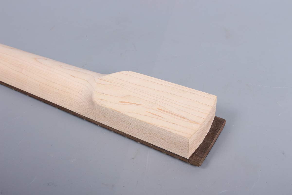 Manico per Chitarra baritono 22 Tasti Scala da 30 Pollici Legno di Acero con Tastiera per Chitarra in Palissandro Blocco intarsio Testa a Paletta