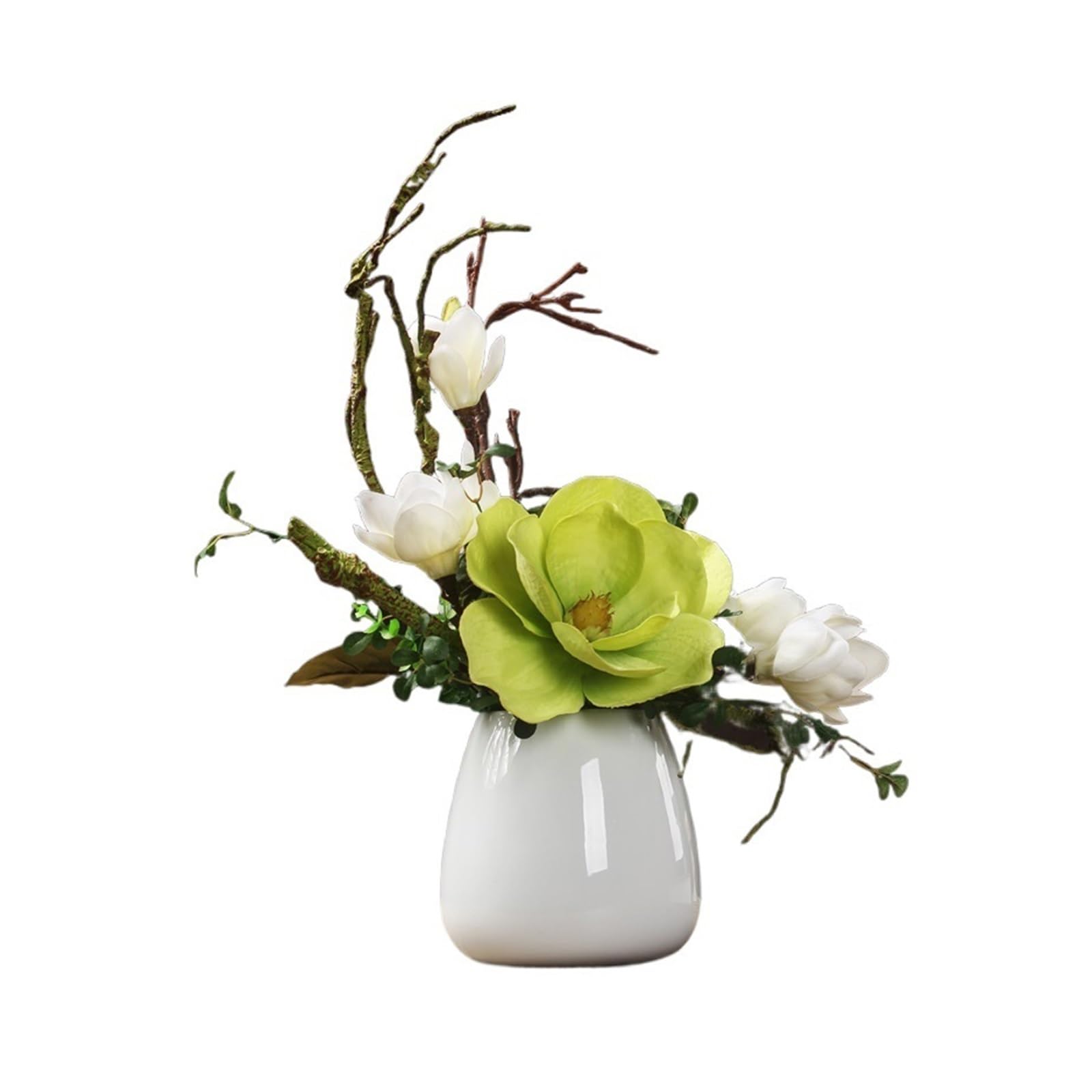 Fleurs Artificielles Décorations florales de chambre à coucher de Style chinois, fausses plantes en pot de fleurs de salon, décorations de fleurs simulées Fleurs Artificielles Pour L'extérieur