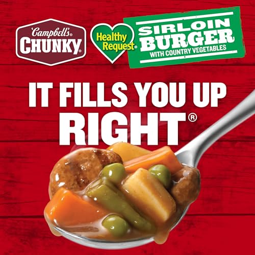 Image of Campbell's Chunky Healthy Request Sirloin Burger with Country Vegetables Soup, 18.8 oz Can