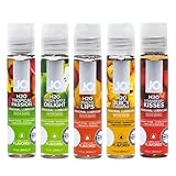 System Jo H2O 1oz Flavored Lubricant Collection - 5 Flavors - Tropical Passion, Green Apple Delight, Banana Lick, Juicy Pineapple, Strawberry Kisses