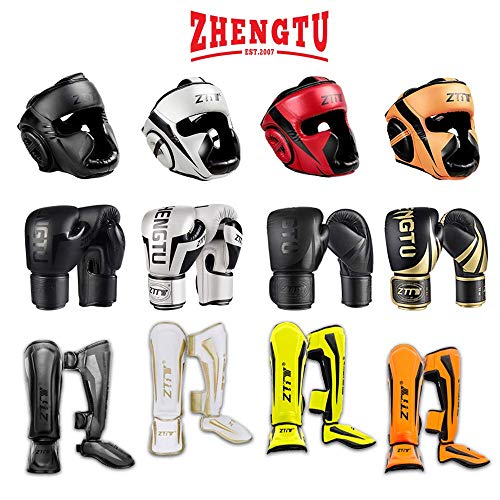 image for ZTTY ZHENGTU Boxing Shin Guards for Muay Thai Kickboxing MMA Fighting 