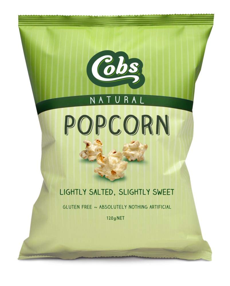 cobs Popcorn Natural Slightly Sweet Slightly Salty 120g
